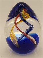 Murano Art Glass Paper Weight 4"H x 3"W