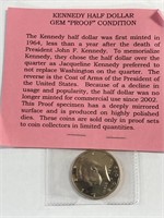 Kennedy half dollar Gem proof condition 2002