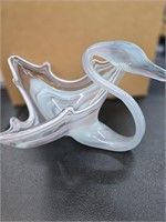 Vintage Sooner Art glass Swan