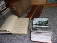 misc train photo album etc old case