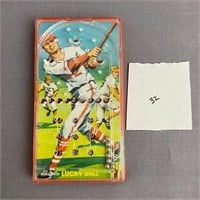 1976 Mini Mate Lucky Ball Baseball Pinball Game