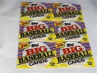 1988 Topps Baseball Big Cards Pack LOT of 6