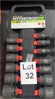 PITTSBURGH 1/2” Drive 13 pc impact socket set