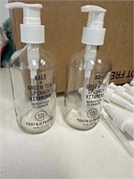 Qty12 8oz Glass Bottles Labeled & Pump Soap/Lotion