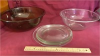 Corning and Pyrex Bowls, chip on edge