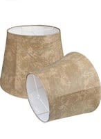 TOOTOO STAR Drum Lampshades Set of 2, Leather