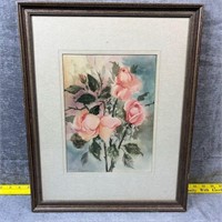 Framed Picture Signed Lucille Kennedy