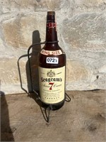 (1) "KING SIZE" "SEAGRAMS 7" WHISKY BOTTLE