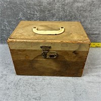 Wooden Box with Lid & Handle