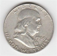 90% silver US Franklin Half Dollar