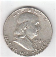 90% silver US Franklin Half Dollar