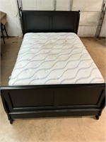 Full size bed, mattress box springs