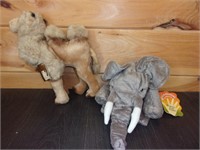 plush puppit elephant giraff by teddy
