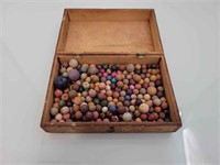 Antique Wooden Box of Clay Mable's