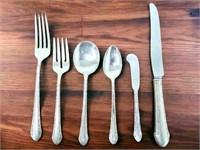 1933 Alvin Sterling Silver Flatware Service for 12