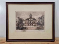 "Federal Hall NYC" Etching by Robert Shaw