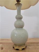 Mid-20th Century Celadon Porcelain Table Lamp