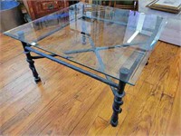 Giacometti Style Hammered Iron Coffee Table