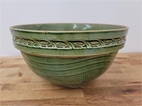 Vintage McCoy Green Sunburst Mixing Bowl