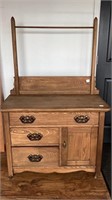 Antique oak dresser wash stand natural finish,
