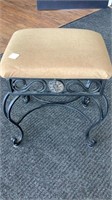 Petite metal bench , vanity table size with