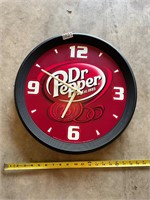 Dr Pepper battery clock