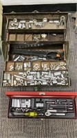 Toolbox wit contents some Craftsman Sockets