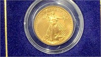 Gold: 2001 UNC 1/10 oz $5 American Gold Eagle