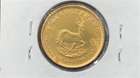 Gold: 1982 1/4 Oz Krugerrand Gold Coin