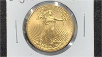 Gold: 2022 1/2 Oz UNC $25 American Gold Eagle Coin
