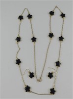 GOLD PLATED FASHION NECKLACE & EARRINGS