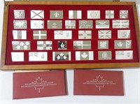 STERLING SILVER HISTORIC FLAGS OF CANADA