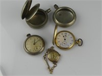WESTCLOX & OTHER POCKET WATCHES, CASES