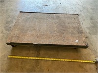 Metal rolling dolly cart heavy casters