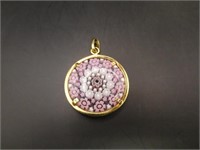 Milliflori Pink & White 1" Pendant