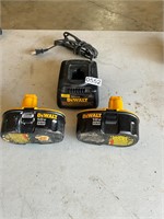 2- Dewalt DC9096 XRP batteries and charger
