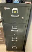 Muster Fire Proof File Cabinet See Description