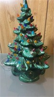 16" Ceramic Lighted Christmas Tree