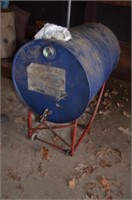Blue Oil Tank 15w40 NAPA & Barrel Cart