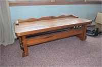 Pine Coffee Table & 2 End Tables