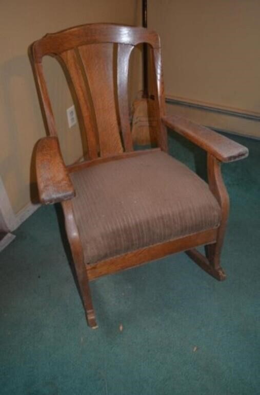 Antique Oak Rocking Chair