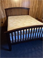 Queen Size Bed with Mattress and Box Spring