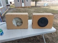 1 Pair of 10" Speaker / Sub Boxes