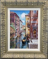 Sam Park, Gondolas on the Canal Giclee