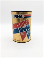 Fina Super 10w40 Can Empty Piggy Bank