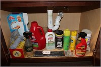Assorted Cleaners & Supplies