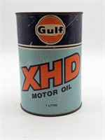 Gulf XHD Motor Oil Can Empty