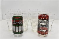12 Clear Glass Coka Cola Brand