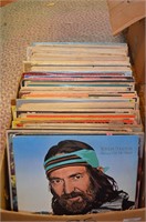 Large box of vinyl LP albums