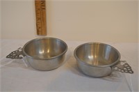 Pair small porringer bowls